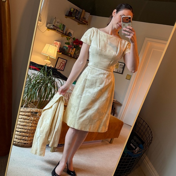 Vintage Brocade Johnny Herbert Dress - Picture 3 of 15